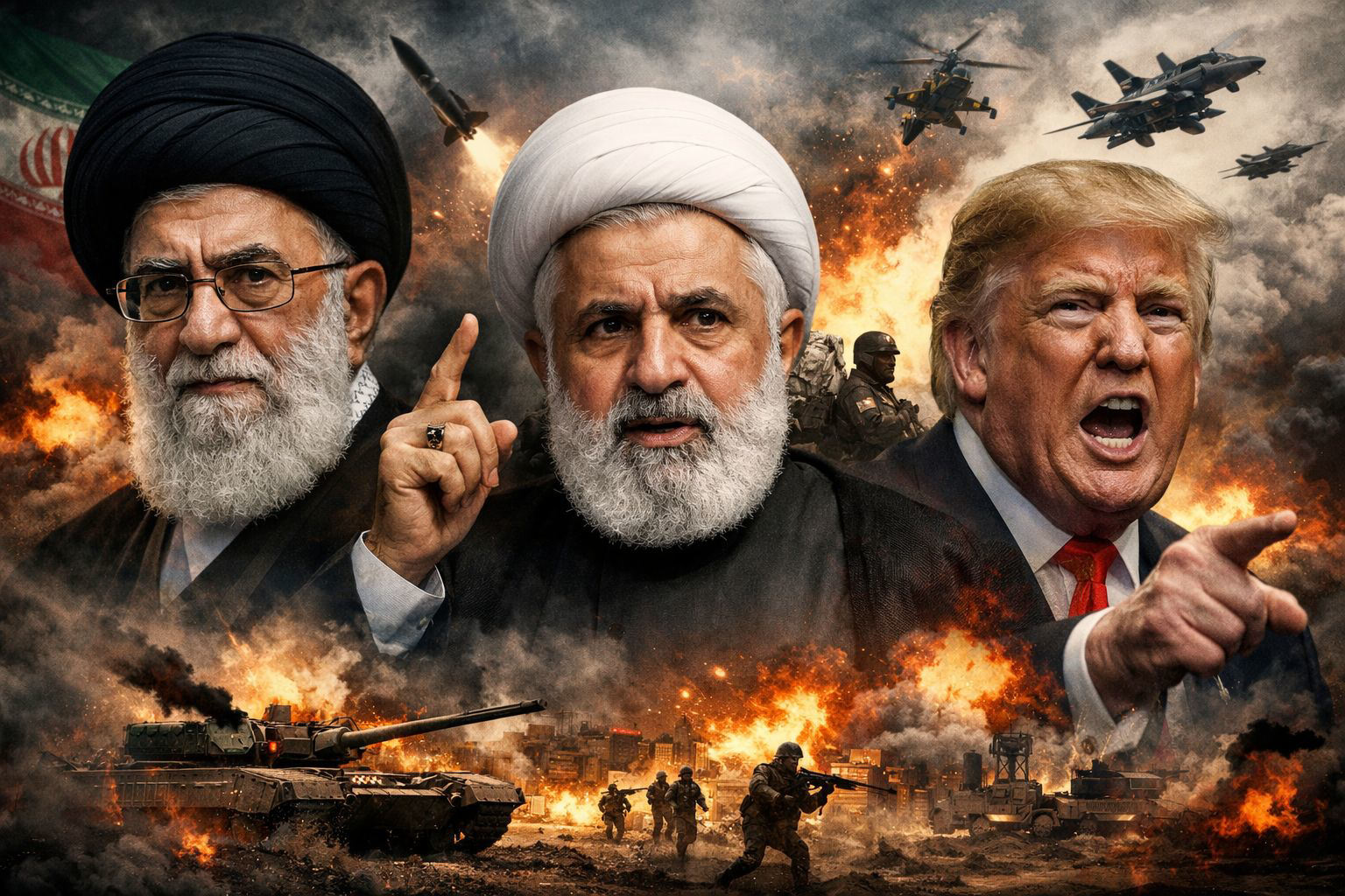 تطورات حزب الله وإسرائيل اليوم.. تصعيد صاروخي ورسائل نارية من نعيم قاسم